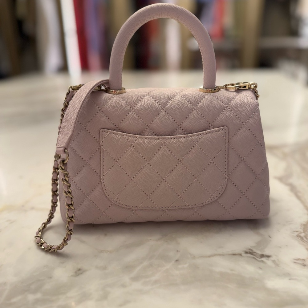 Chanel Mini Coco Handle in Light Lilac with Champagne Hardware - Picture 2 of 9